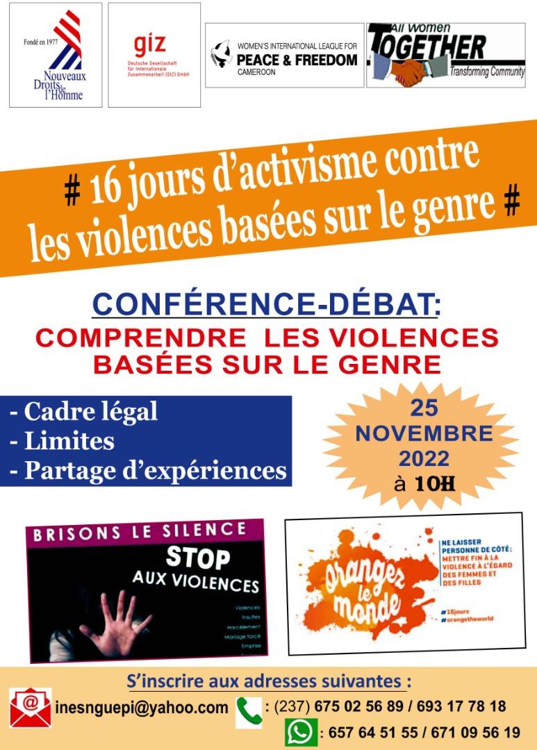 Conférence-Débat : COMPRENDRE LES VIOLENCES BASEES SUR LE GENRE