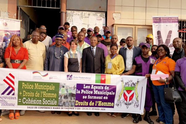 Formation des agent de la police Municipale de la Commune d’arrondissement de Ydé 5 sue les droits de l’homme et la cohésion sociale