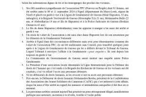 Cameroun, des menaces persistantes sur la liberté d’expression : 06 jeunes dont 01 femme ont étéarrêtées et d’autres activement recherchés à la suite d’une manifestation publique pacifique sur lechangement politique à Garoua