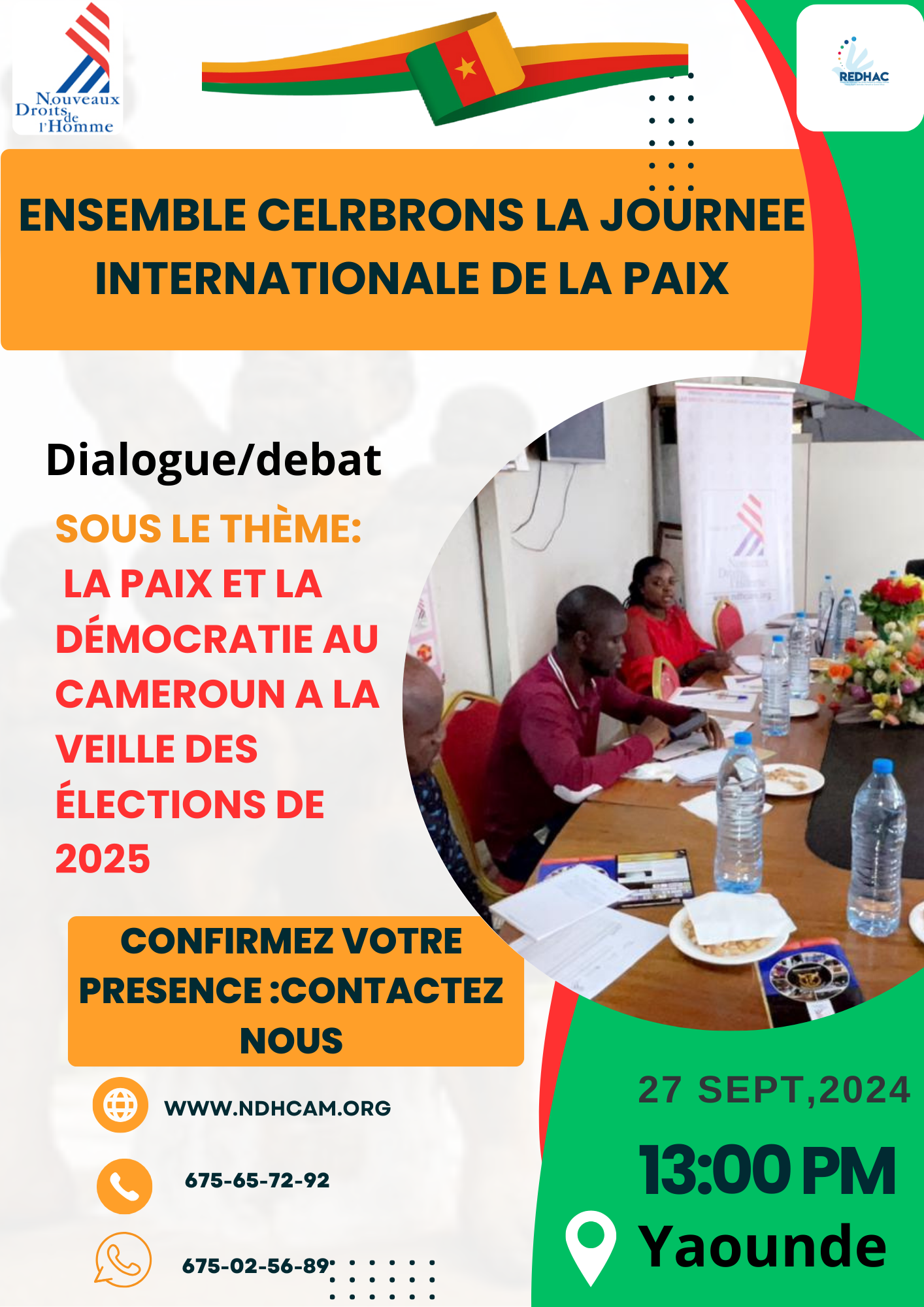 🌍 Participez au Dialogue National : La Paix et la Démocratie au Cameroun 🗣️