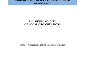 BUILDING CAPACITYOF LOCAL ORGANIZATIONS : Terms of reference and call for expressions of interest